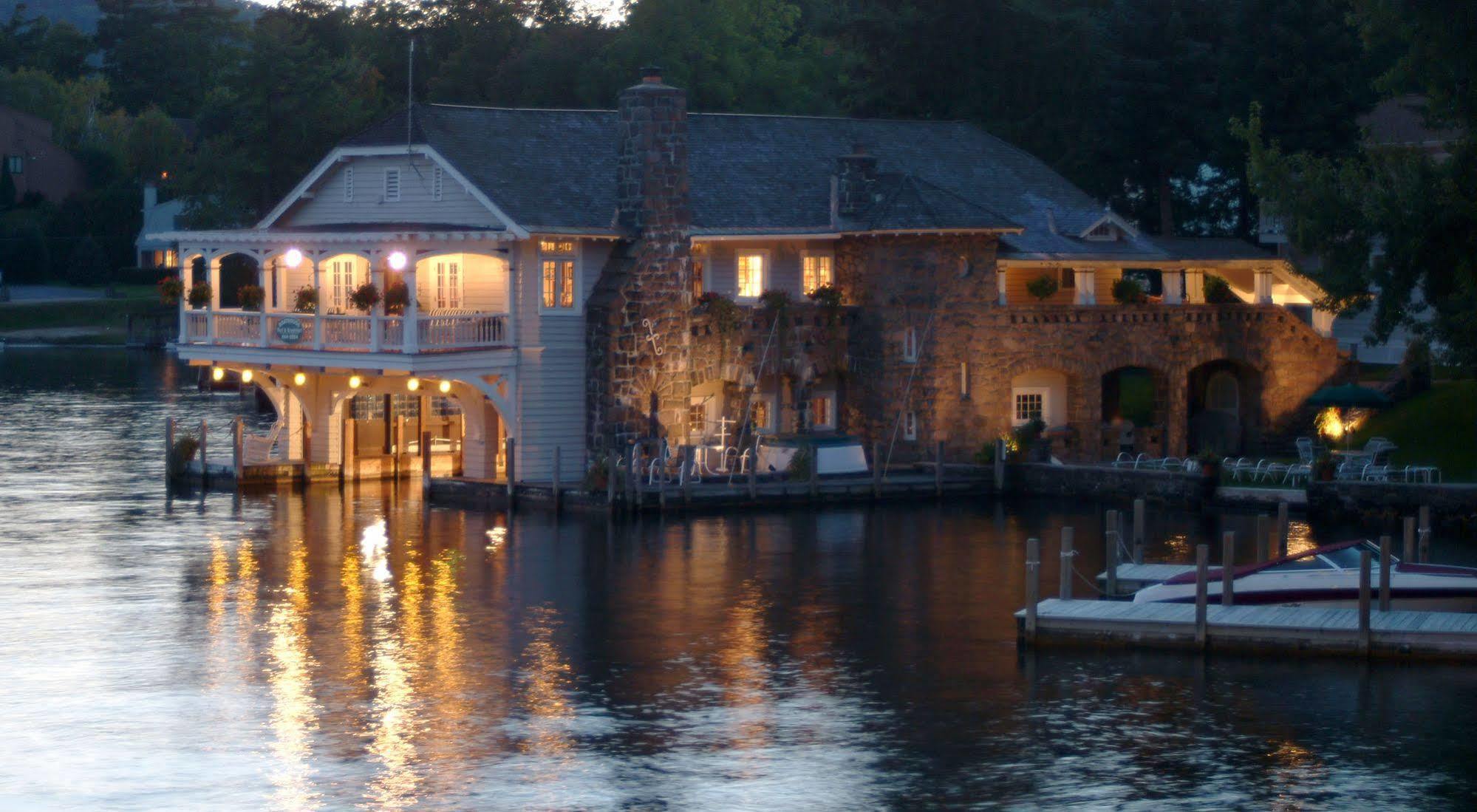 Lake George Boathouse Waterfront Lodging 볼튼 랜딩 외부 사진